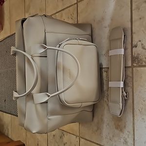 Monos ivory cream duffel